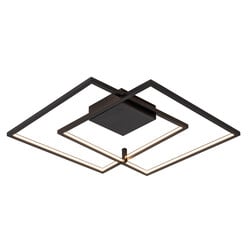 Nori große Wand- und Deckenleuchte LED 56W dimmbar schwarz 3000K
