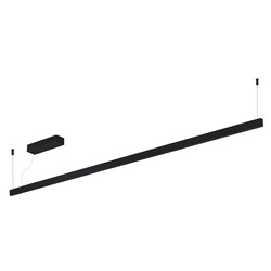 Bardot medium pendant light LED 40W 3000K matte black 1800mm