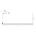 Bardot mittlere LED 40W 3000K Anhänger 1800mm