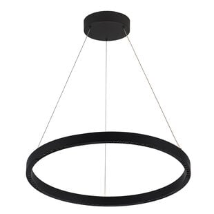 Bardot runde Pendelleuchte LED mattschwarz Ø600mm dimmbar