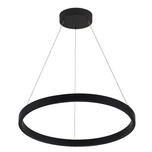 Fantasia Bardot lámpara colgante redonda negro mate Ø600mm