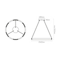 Fantasia Fantasia Bardot ronde hanglamp LED 41W 3000K mat zwart dimbaar