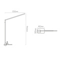 Fantasia Fantasia Bardot Stehleuchte LED 20W 3000K mattschwarz, mit Leselampe, 1250 x 1960 mm