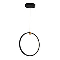Magico zwarte LED pendellamp 24W verticaal Ø400mm