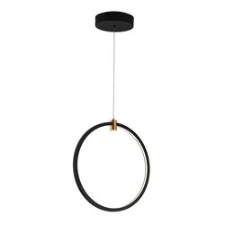 Suspension LED Magico noire 24W verticale Ø400mm