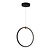 Magico black LED pendant lamp 24W vertical Ø400mm