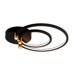 Fantasia Magico plafón negro y oro Ø250+400mm