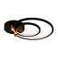 Fantasia Fantasia Magico plafondlamp LED 29W 3000K zwart en goud, dubbele ring Ø250 + Ø400 mm