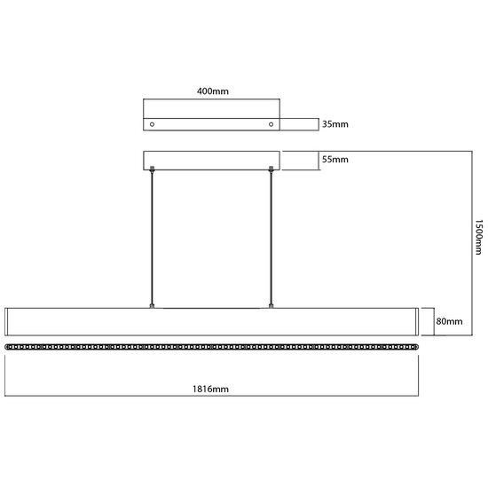Fantasia Fantasia Alyn gouden hanglamp, 180 x 150 cm, dimbare LED 3000K warm wit 40W, aluminium en siliconen