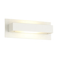 Fantasia Applique Fantasia Dina, aluminium blanc satiné, R7s 118mm 10W LED dimmable, 2700K blanc chaud, IP20, largeur 230mm