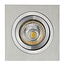 Fantasia Fantasia Zoom I recessed spotlight, aluminium, GU10 5W LED (2700K), dimmable, bulb included, 95x95 mm