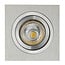 Fantasia Zoom I spot encastrable, aluminium, carré 95 x 95 mm, GU10 5W LED 2700K dimmable, ampoule incluse, IP20
