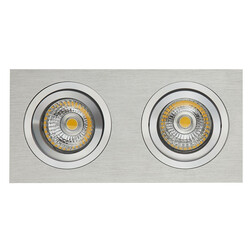 Mozes I Einbaustrahler ALU 2x 5W LED GU10 dimmbar inkl.