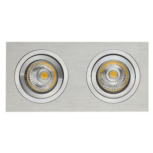 Mozes I Einbaustrahler ALU 2x 5W LED GU10 dimmbar inkl.