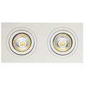 Fantasia Fantasia Zoom I spot encastrable blanc avec 2x 5W LED GU10, dimmable, température de couleur 2700K et IP20