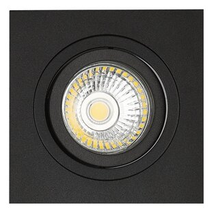 Mozes I black recessed spotlight 1x 5W LED GU10 dimmable incl.