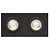 Spot encastrable Mozes I noir 2x 5W LED GU10 dimmable incl.