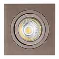 Mozes I bronze recessed spotlight 1x 5W LED GU10 dimmable incl.