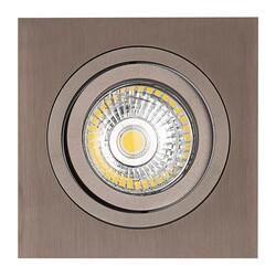 Mozes I bronze recessed spotlight 1x 5W LED GU10 dimmable incl.