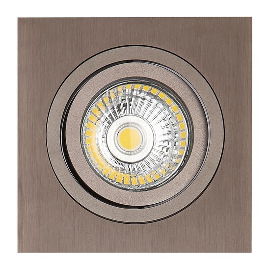 Mozes I bronze recessed spotlight 1x 5W LED GU10 dimmable incl.