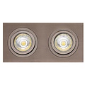 Mozes I brons inbouwspot 2x 5W LED GU10 dimbaar incl.