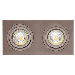 Fantasia ZOOM I Einbaustrahler bronze 2x 5W LED GU10 dimmbar incl.