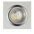Fantasia Fantasia ZOOM II inbouwspot in aluminium, GU10 fitting, 5W LED dimbaar, 2700K warm wit licht, 95x95mm