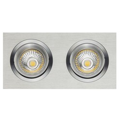 Foco empotrable Mozes II ALU 2x 5W LED GU10 regulable incl.