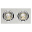 Mozes II inbouwspot ALU 2x 5W LED GU10 dimbaar incl.