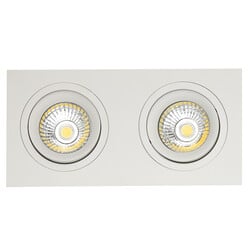 Zoom II inbouwspot wit 2x 5W LED GU10 dimbaar incl.