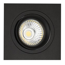 Fantasia Zoom II black recessed spotlight, GU10 dimmable