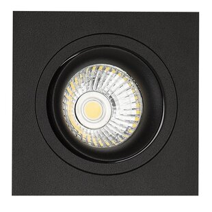 Mozes II zwarte inbouwspot 1x 5W LED GU10 dimbaar incl.