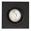 Fantasia Fantasia Zoom II zwarte inbouwspot met 1x 5W GU10 LED, dimbaar, 2700K warm wit licht, 95x95mm
