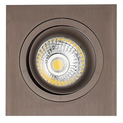 Mozes II bronze recessed spotlight 1x 5W LED GU10 dimmable incl.