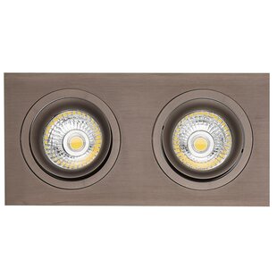 Spot encastrable Mozes II bronze 2x 5W LED GU10 dimmable incl.