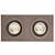 Mozes II bronze recessed spotlight 2x 5W LED GU10 dimmable incl.