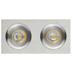 Foco empotrable Mozes III ALU 2x 5W LED GU10 regulable incl.