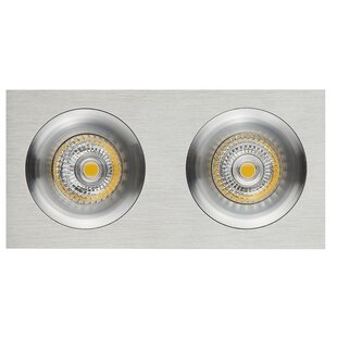 Mozes III inbouwspot ALU 2x 5W LED GU10 dimbaar incl.