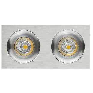 Mozes III recessed spotlight ALU 2x 5W LED GU10 dimmable incl.