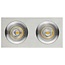 Mozes III inbouwspot ALU 2x 5W LED GU10 dimbaar incl.