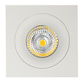 Mozes III white recessed spotlight 1x 5W LED GU10 dimmable incl.