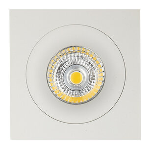 Mozes III white recessed spotlight 1x 5W LED GU10 dimmable incl.