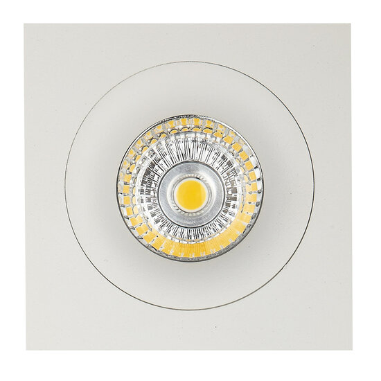 Mozes III witte inbouwspot 1x 5W LED GU10 dimbaar incl.