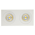 Fantasia Foco empotrable Fantasia Mozes III de aluminio blanco con 2x casquillo GU10 y LED 5W regulable