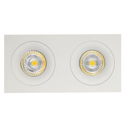 Zoom III Einbaustrahler weiß 2x GU10 5W LED dimmbar
