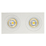 Mozes III witte inbouwspot 2x 5W LED GU10 dimbaar incl.