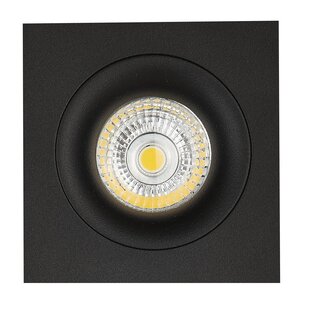 Mozes III black recessed spotlight 1x 5W LED GU10 dimmable incl.