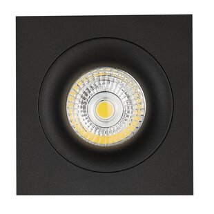 Mozes III schwarzer Einbaustrahler 1x 5W LED GU10 dimmbar inkl.