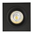 Spot encastrable noir Mozes III 1x 5W LED GU10 dimmable incl.