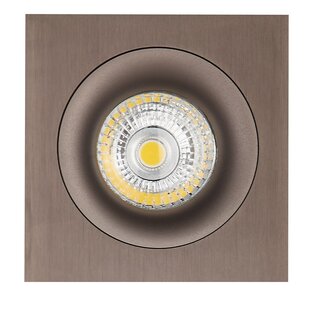 Mozes III bronze recessed spotlight 1x 5W LED GU10 dimmable incl.